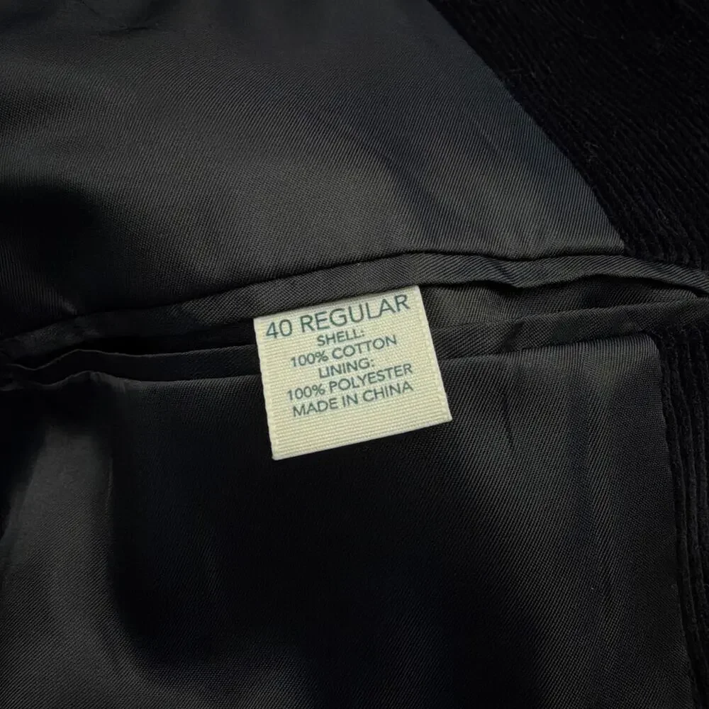 Saddlebred Mens Corduroy Sport Coat Size 40R